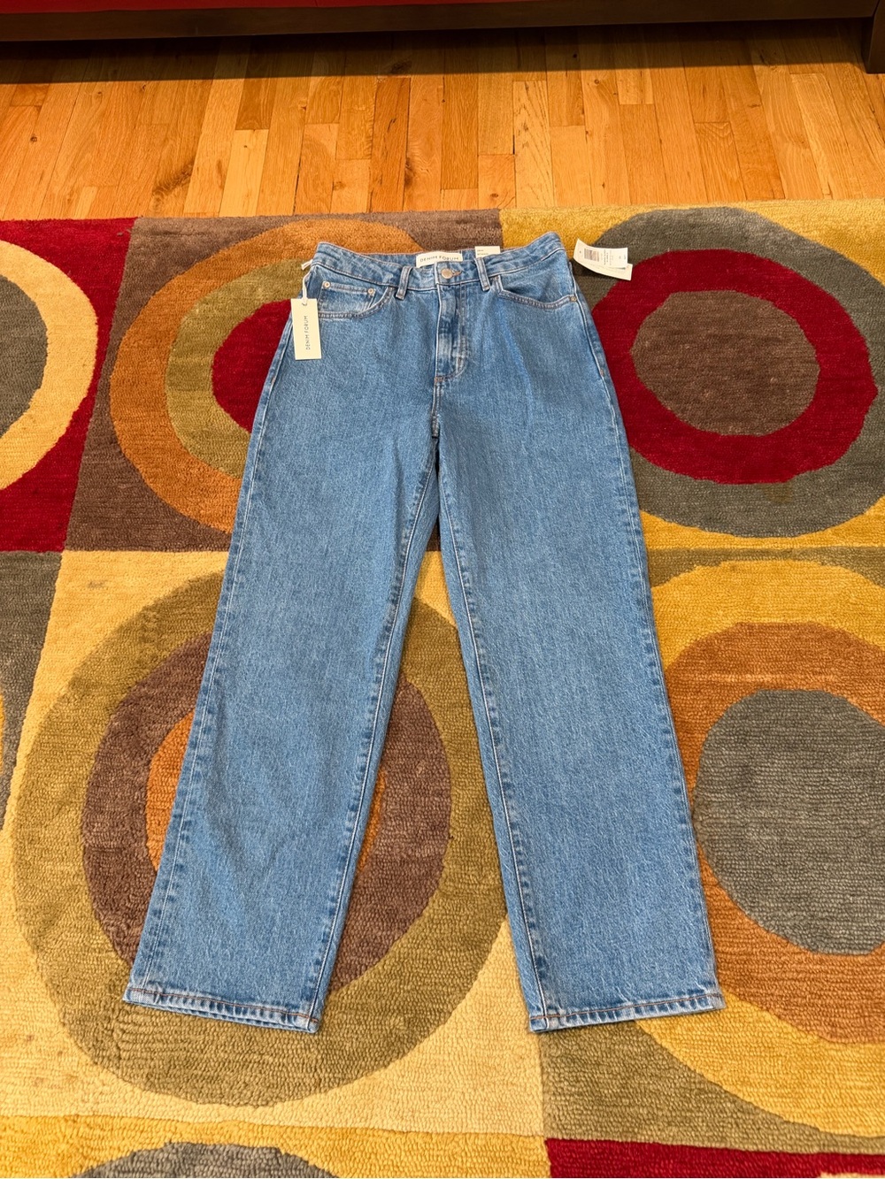 NWT Aritzia Denim Forum Rowan Super Hi Rise Straight Ankle Jean Size 28 Waist